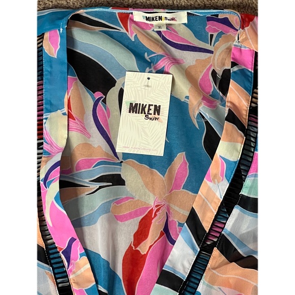 NEW| Women's Floral-Print CoverUp Kimono Dress| Size:Xl - Picture 2 of 5